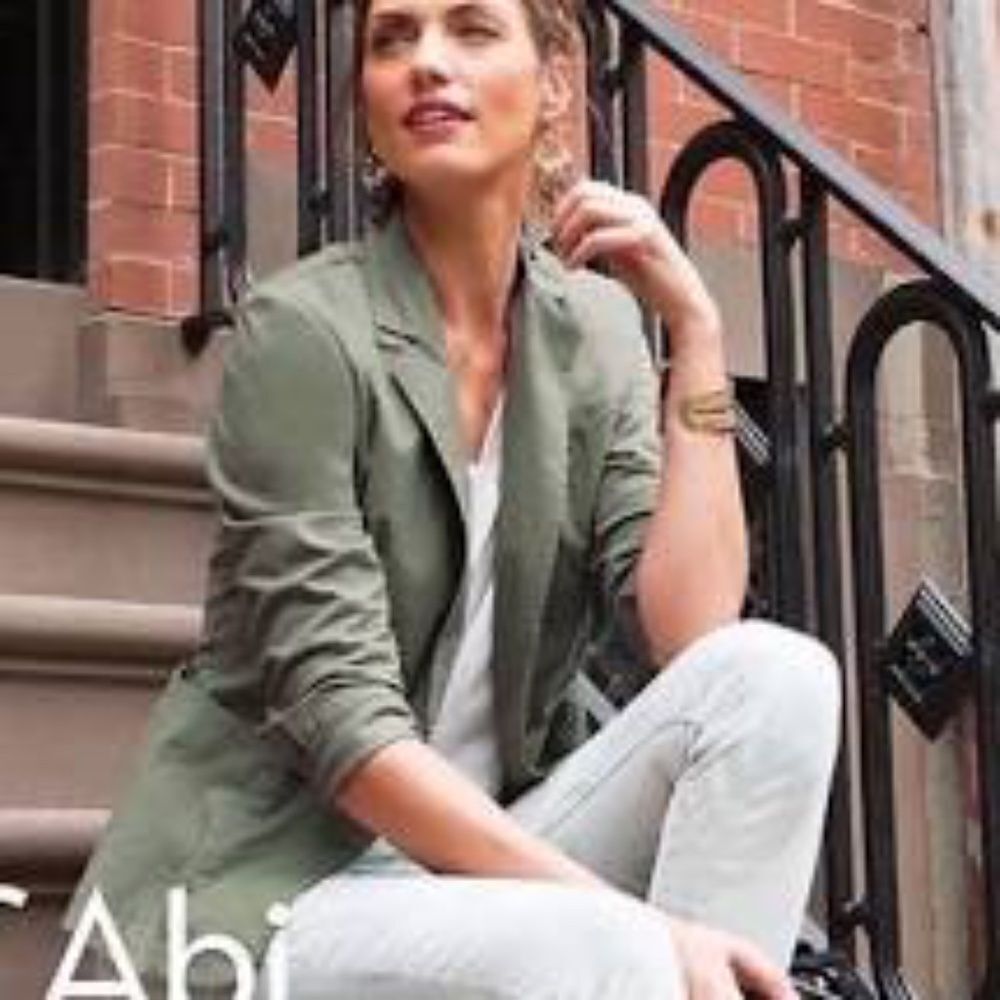 Cabi Army Green Stretch Blazer Style #207 Size S